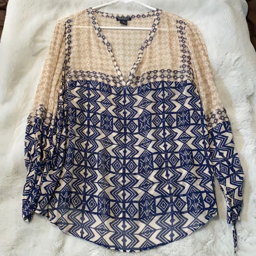 Lucky brand patterned flowy top